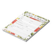 Opmerking: Blocnote voor leraren, schoolafwezighei (Linkerzijde)