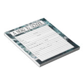 Opmerking: Blocnote voor leraren, schoolafwezighei (Schuin)