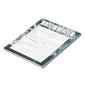 Opmerking: Blocnote voor leraren, schoolafwezighei (Linkerzijde)