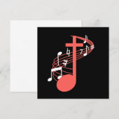 Opmerking: Cross Clef Church Choir Choral Music Ch Kaart (Voorkant / Achterkant)