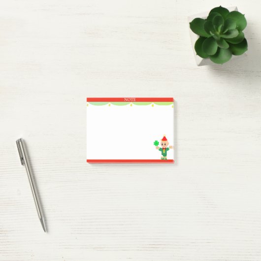 Opmerking & Cute Elf Post-it® Notes (Kantoor)