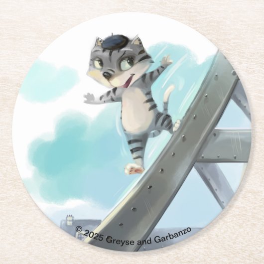 Opmerking Dame Ronde Papier Onderzetters (Set van (Voorkant)