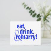 Opmerking Drink eten Briefkaart (Staand voorkant)