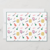 Opmerking: Elegant Flat Modern Makeup Girls Green Bedankkaart (Achterkant)