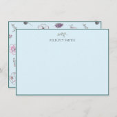 Opmerking: elegant vlak modern bedankkaart (Voorkant / Achterkant)