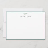 Opmerking: elegant vlak modern bedankkaart (Voorkant)