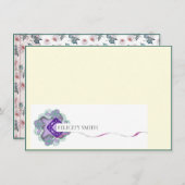 Opmerking: elegant vlak modern bedankkaart (Voorkant / Achterkant)