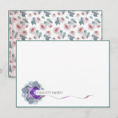 Opmerking: elegant vlak modern bedankkaart (Voorkant / Achterkant)