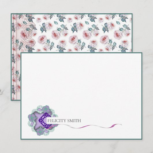 Opmerking: elegant vlak modern bedankkaart (Voorkant / Achterkant)