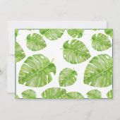 Opmerking: elegante platte, moderne botanische bla bedankkaart (Achterkant)