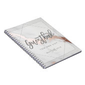 OPMERKING EN METALLIC WEDDING GUESTBOOK NOTEPAD NOTITIEBOEK (Rechterzijde)