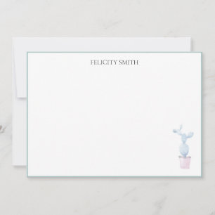 Opmerking: Flatante platte, moderne botanische act Bedankkaart