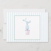 Opmerking: Flatante platte, moderne botanische act Bedankkaart (Achterkant)