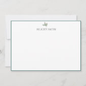 Opmerking: Foliumhoudende flat van legant Bedankkaart (Voorkant)