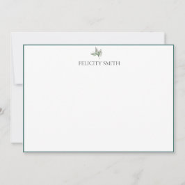 Opmerking: Foliumhoudende flat van legant Bedankkaart