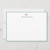 Opmerking: Foliumhoudende flat van legant Bedankkaart (Voorkant)