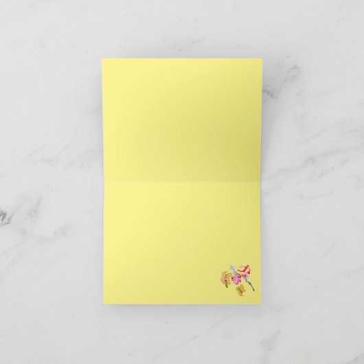 Opmerking: Japanse Floral Notitiekaartje (Binnen)
