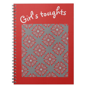 Opmerking: Jimette Design - Girl's toughts flower Notitieboek