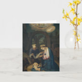 Opmerking Kaart (Blanco/Custom): Geboorte van Chri (Gele Bloem)