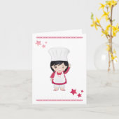 Opmerking Kaart Chef Vrouw (Gele Bloem)