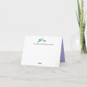 Opmerking Kaart: Eleganten Notitiekaartje (Achterkant)