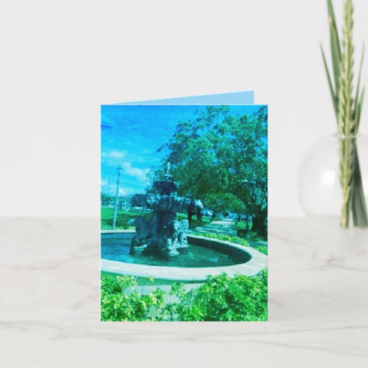 Opmerking Kaart: Fontein van kracht. Notitiekaartje (Voorkant)