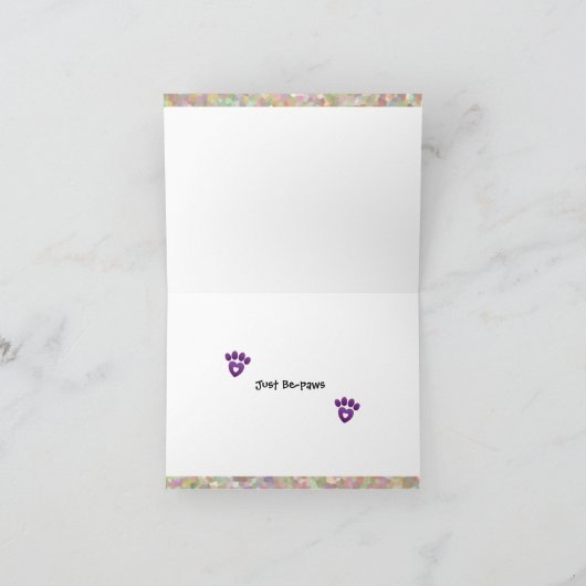 Opmerking Kaart - Ik hou van je, gewoon Be-Paws (Binnen)