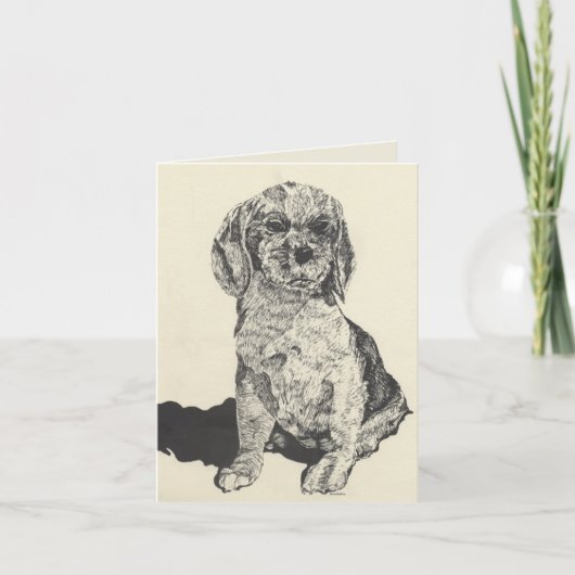 Opmerking: Kaart leeg in/Cocker Spaniel (Voorkant)