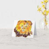 Opmerking Kaart Leeg in Lion (Gele Bloem)