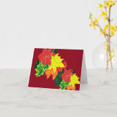 Opmerking: Kaart leeg in najaarsbladeren (Gele Bloem)