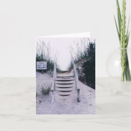 Opmerking Kaart met Beach Scene (Voorkant)