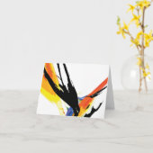 Opmerking Kaart_Paradijsvogel art Kaart (Gele Bloem)