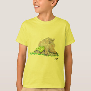 Opmerking Kaart: poema op de T-shirt