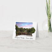 Opmerking Kaart - Swinging Bridge, Iowa Herfsten,  (Voorkant)