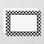 Opmerking: Kaart-zwart-witcheques Notitiekaartje (Voorkant / Achterkant)