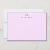 Opmerking Kaarten Flatant Matig Botanisch Roze (Voorkant)