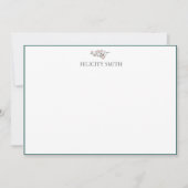 Opmerking Kaarten Flatant Matig Botanisch Roze (Voorkant)