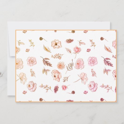 Opmerking Kaarten Flatant Matig Botanisch Sinaasap (Achterkant)