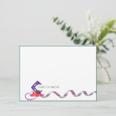 Opmerking Kaarten Flatant Matig Logo Botanisch Roz (Staand voorkant)