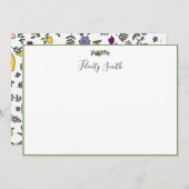 Opmerking: Kaarten voor elegante platte, moderne b (Voorkant / Achterkant)