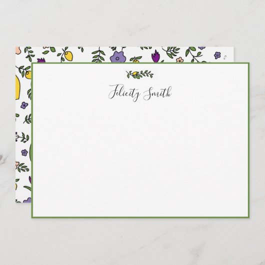 Opmerking: Kaarten voor elegante platte, moderne b (Voorkant / Achterkant)