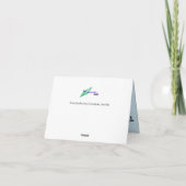 Opmerking: Kat en hond Bedankkaart (Achterkant)