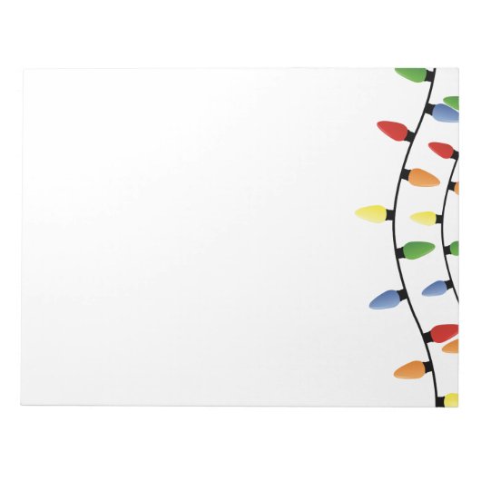 Opmerking: kerstverlichting notitieblok (Voorkant)