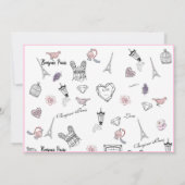 Opmerking: legant Flat Modern Botanisch Patroon Bedankkaart (Achterkant)