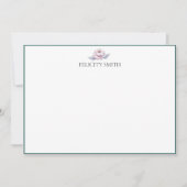 Opmerking: legante vlakke moderne botanische kaart (Voorkant)