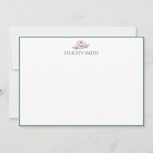 Opmerking: legante vlakke moderne botanische kaart (Voorkant)