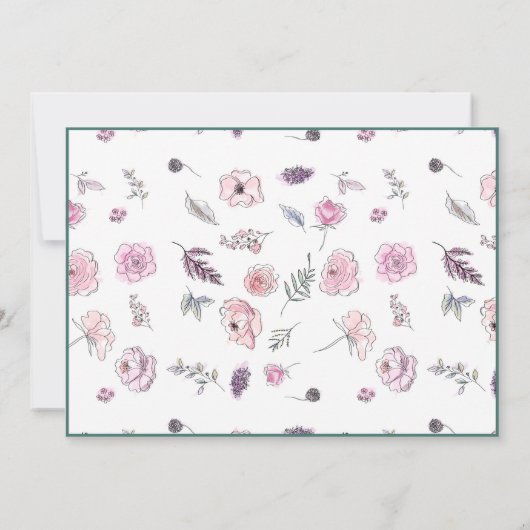 Opmerking: legante vlakke moderne botanische kaart (Achterkant)