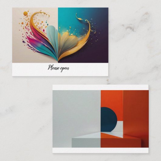 Opmerking Notitiekaartje (Voorkant / Achterkant)