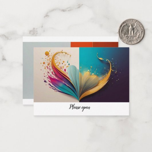 Opmerking Notitiekaartje (Voorkant / Achterkant in situ)