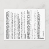 Opmerking nr. 2 Sankhara - van afhankelijke bronne Briefkaart (Achterkant)